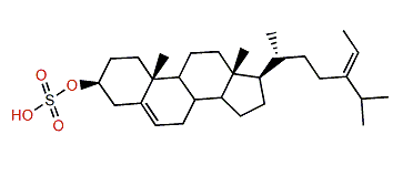 (E)-Stigmasta-5,24(28)-dien-3b-ol 3-sulfate